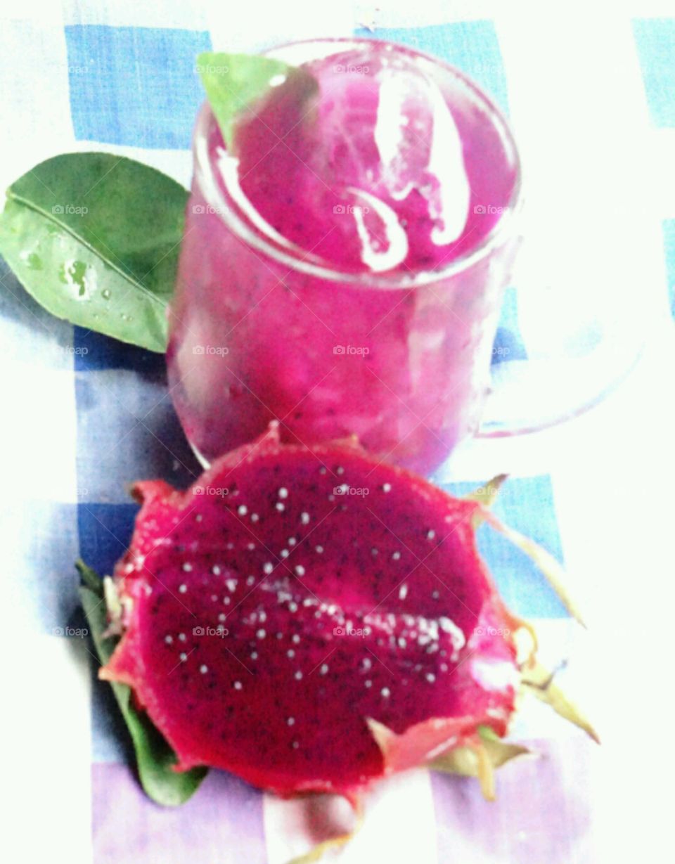 Homemade juice - Dragon fruit