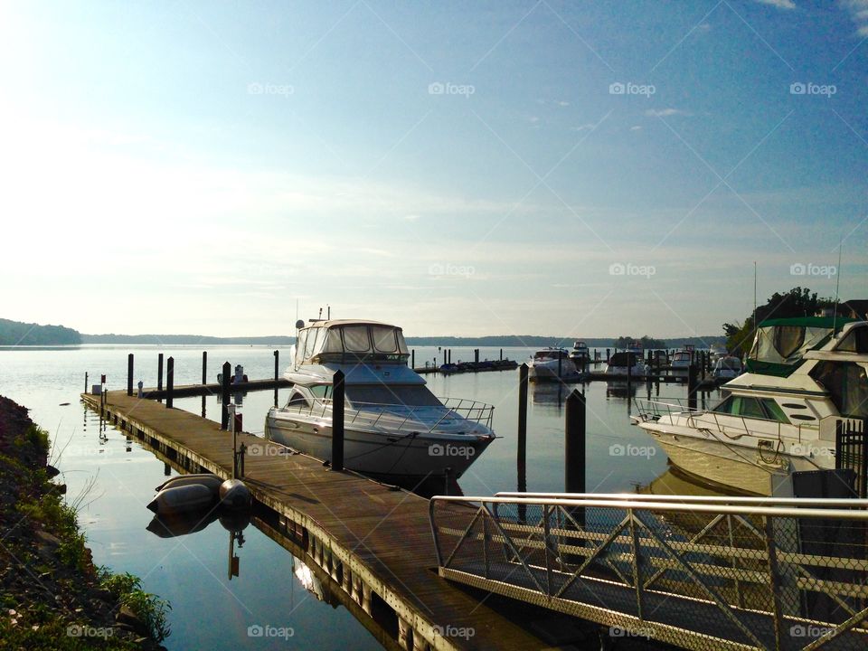 Peaceful Morning at the Harbor