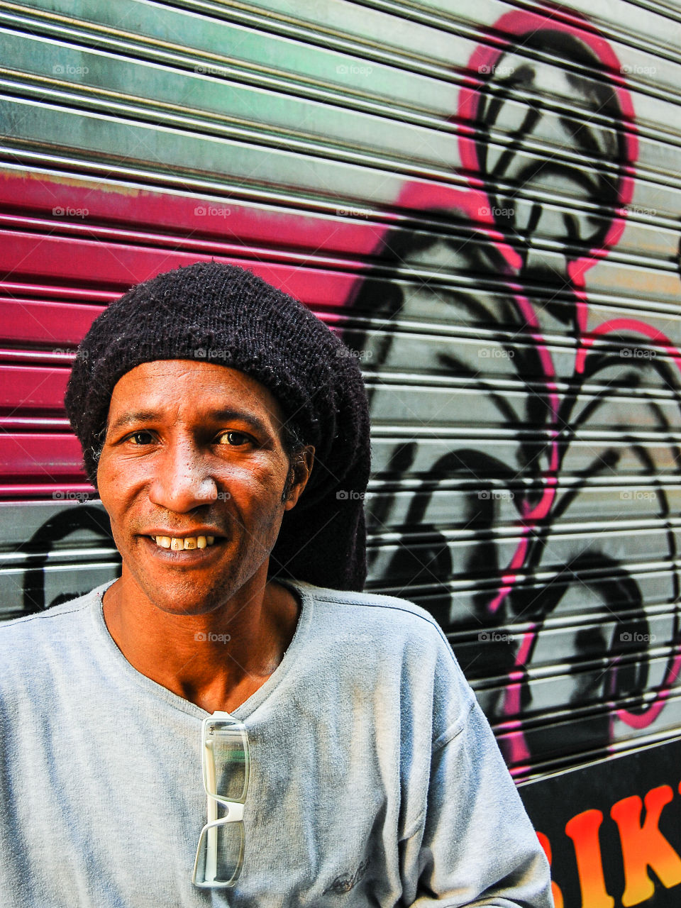 Baby Rasta.  I met this man in the streets of Barcelona and he wanted me to take a photo of him..