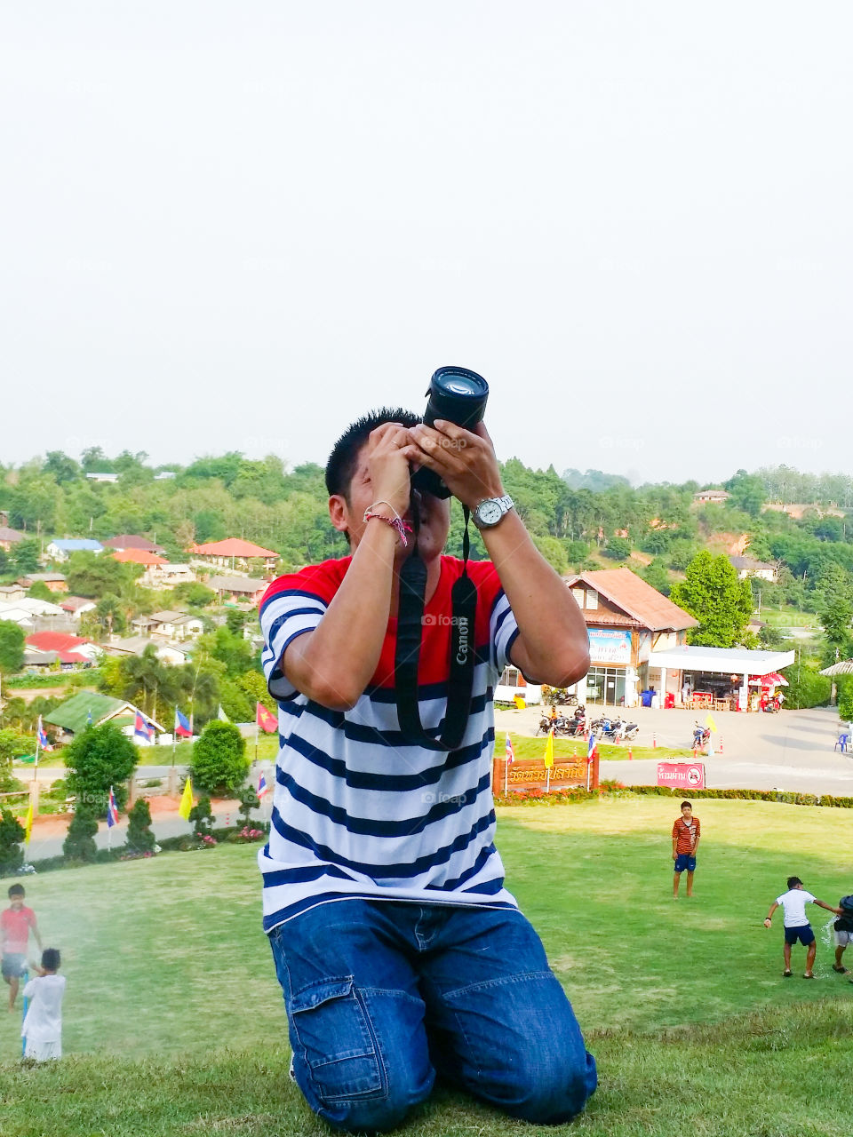 Photographer in action. It's me.