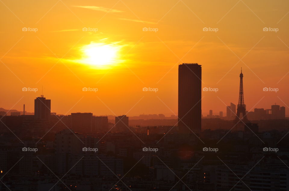 Paris sunset