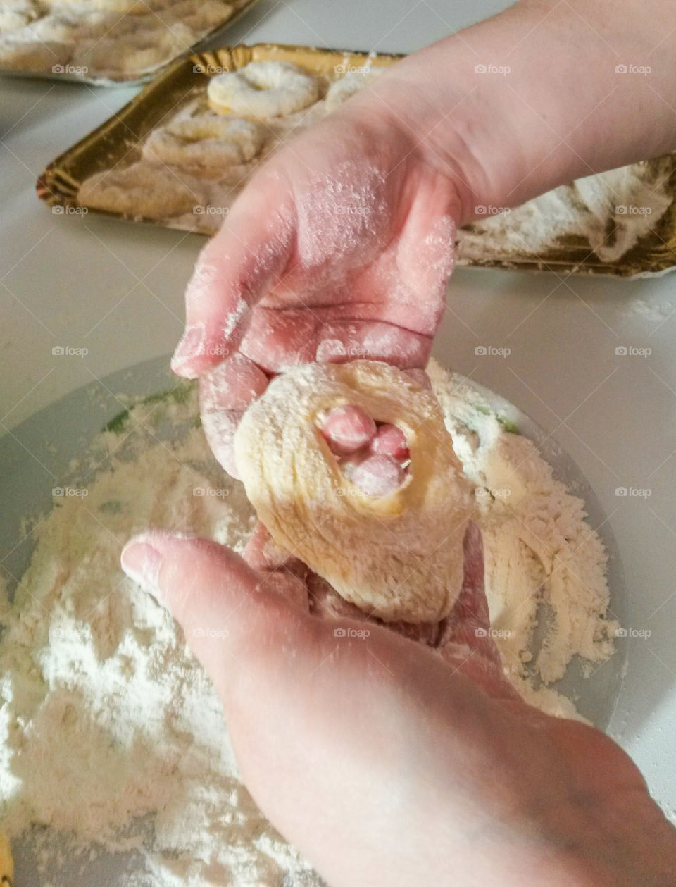 A person preparing food