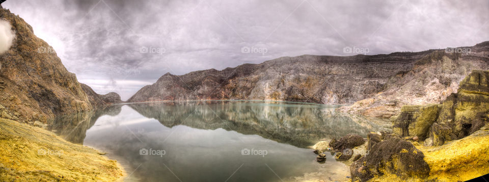 Ijen volcano panorama