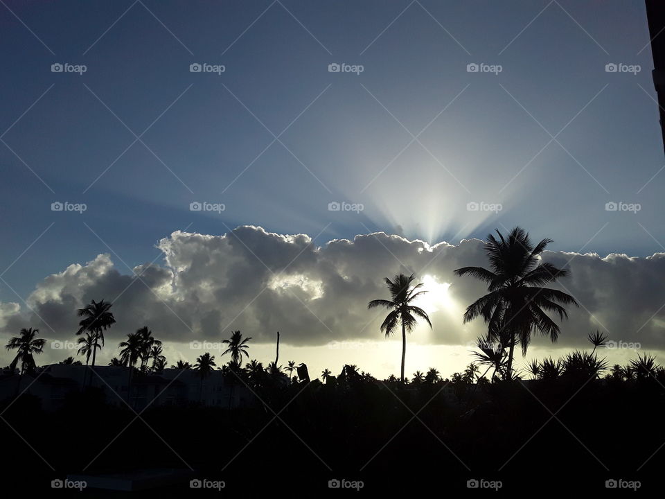 increíble amanecer en la República Dominicana