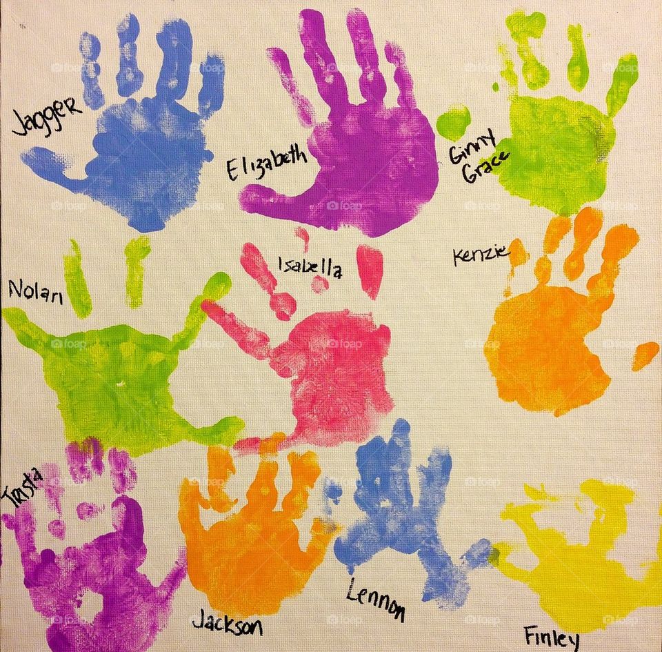 Child handprint part