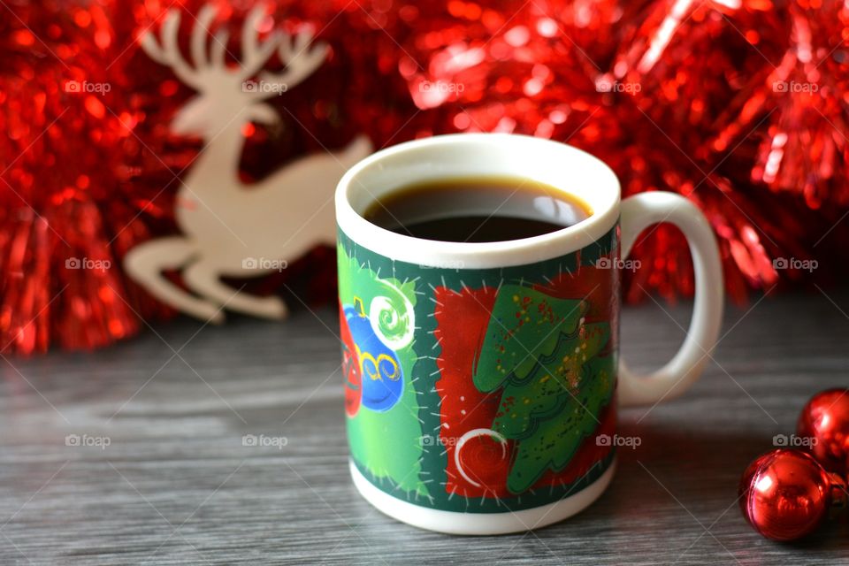 Christmas, Coffee, Winter, Cup, No Person