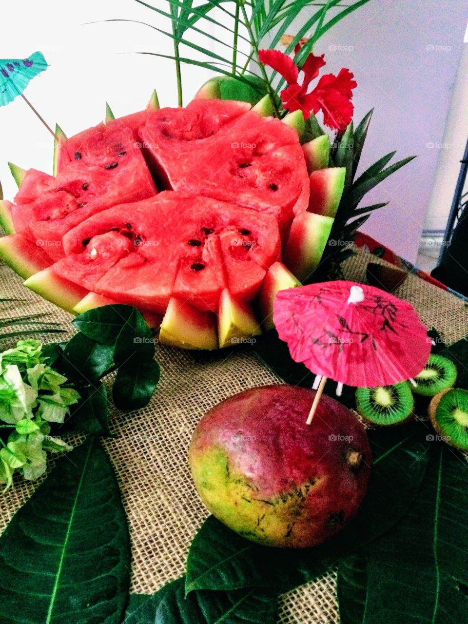 Tropical fruit decoration