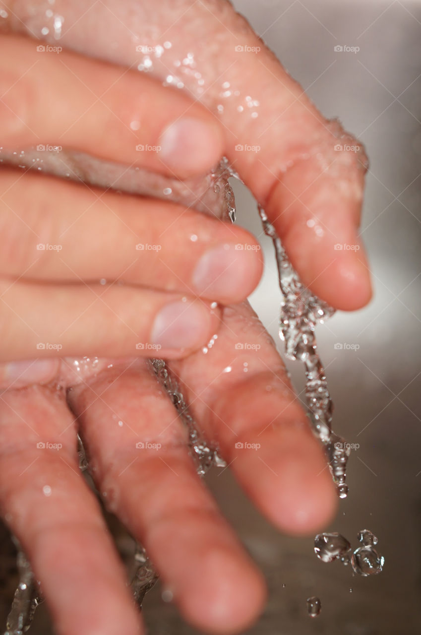 hands water fingers bathroom by lexlebeur