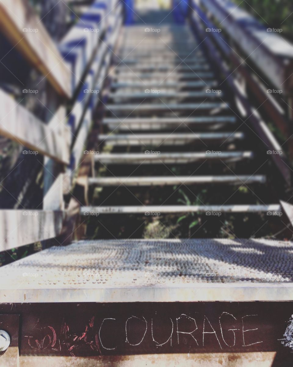 Courage to make the journey to the top. 