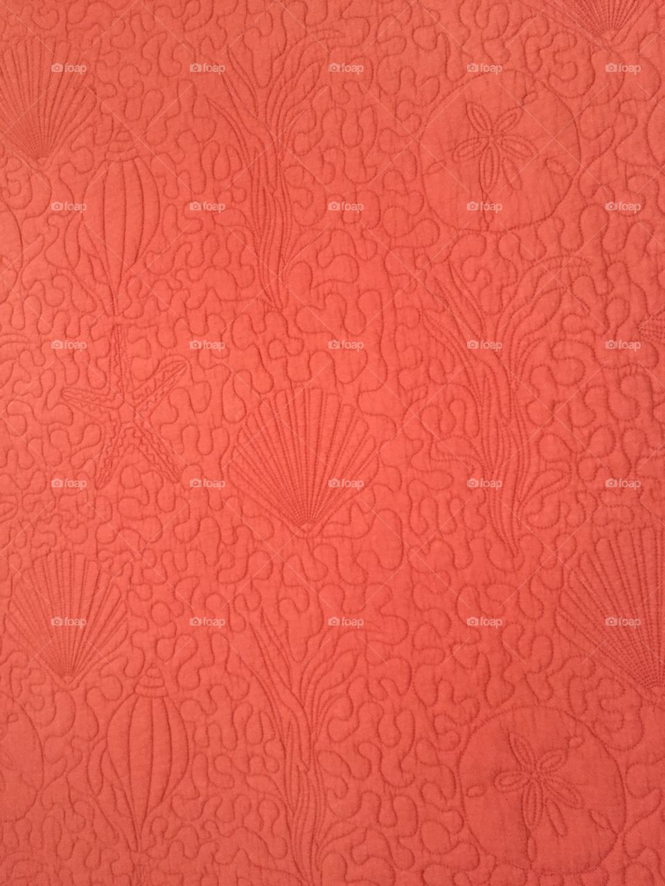 Orange comforter