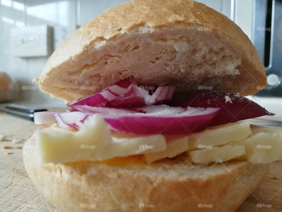 Red Onion and Cheddar cheese roll