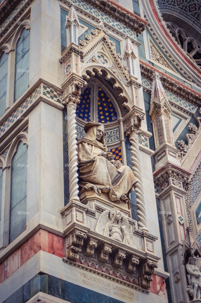 Detalle Fachada de la Catedral de Santa Maria del Fiore  (Florence - Italy)