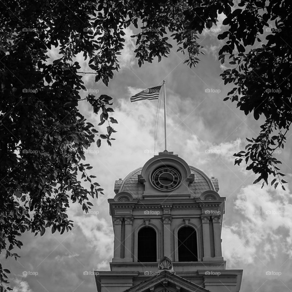 The historic Crook County Court House in Prineville in Central Oregon 