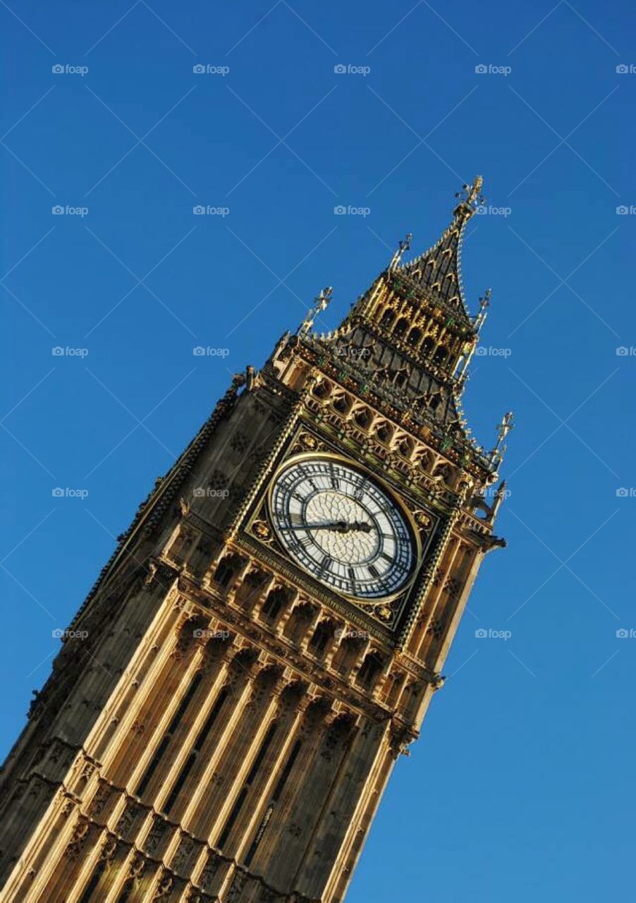 Tower clock. Big Ben.