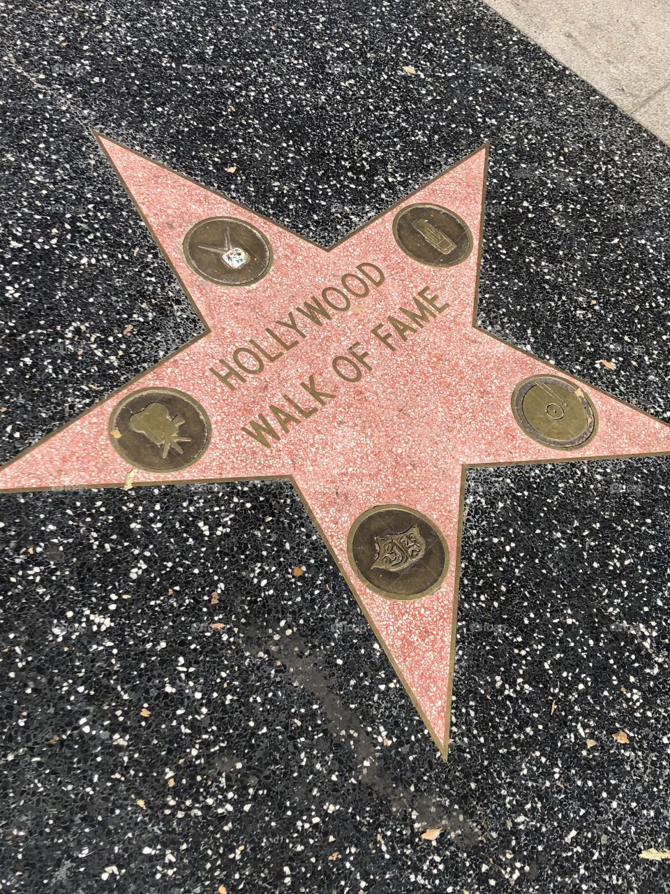 Strolling down the Hollywood Walk of Fame