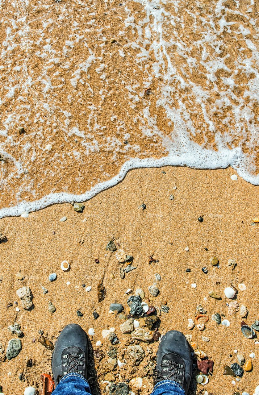 at the beach