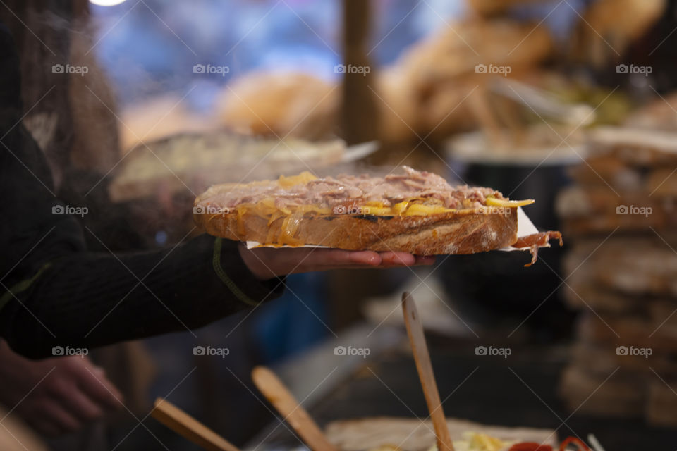 Traditional Galician bread chunk