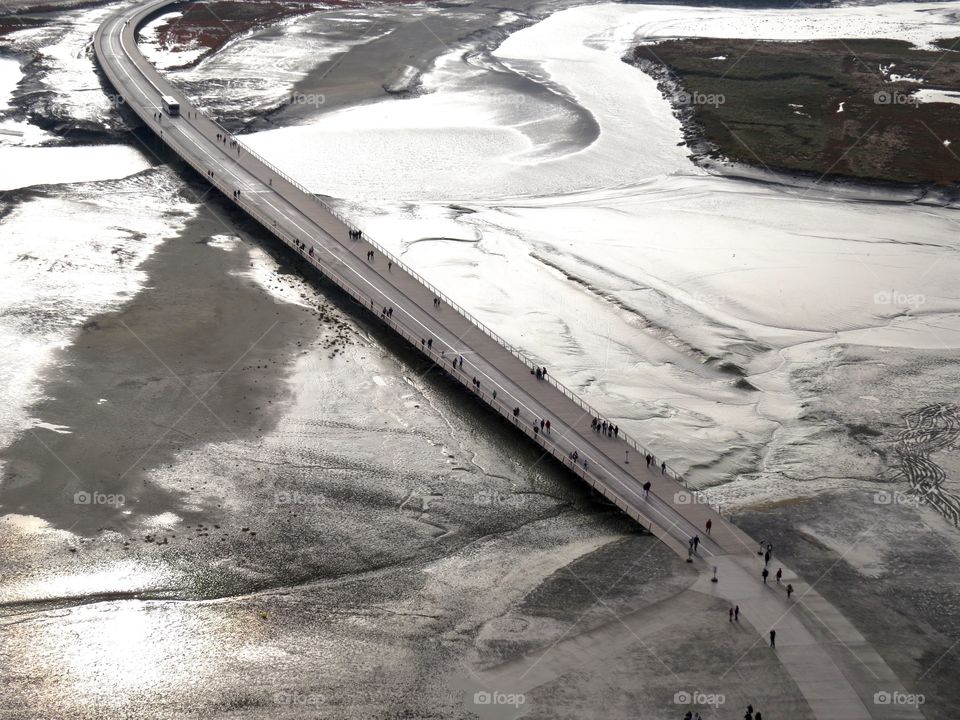 Looking down from Mont Saint-Michel