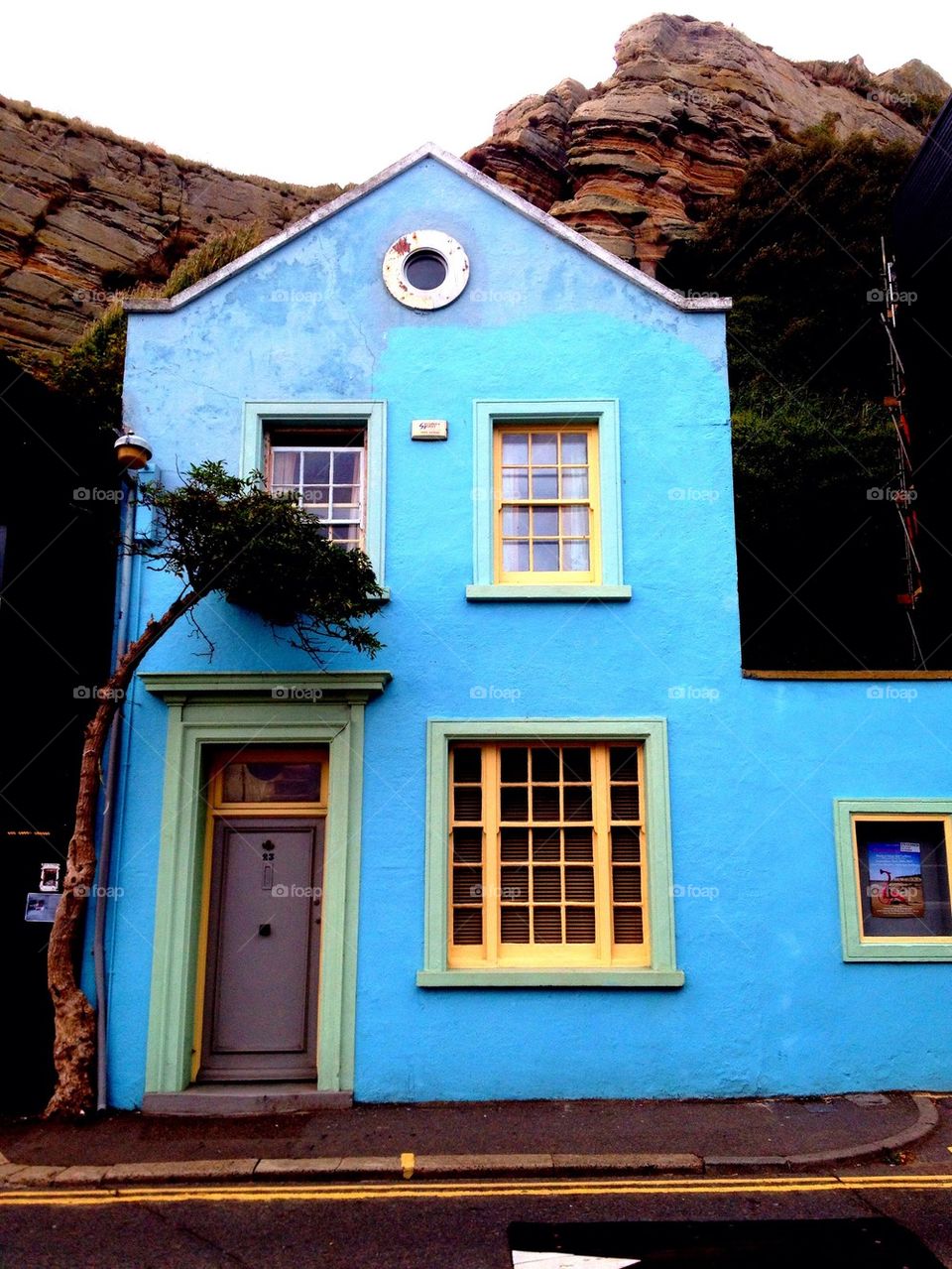 Blue house