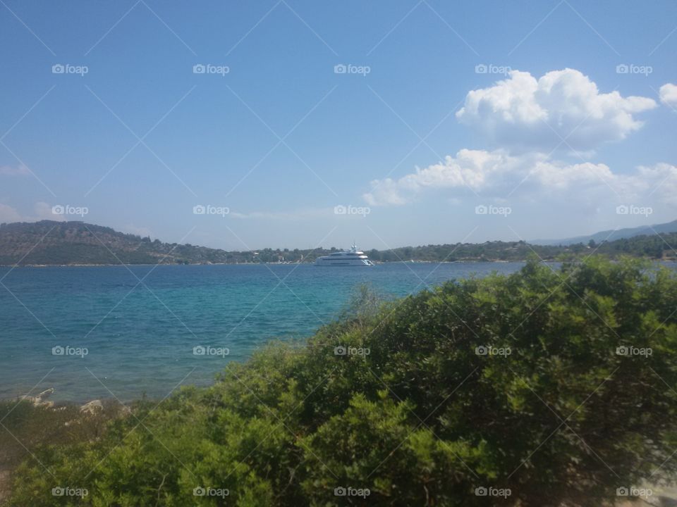 Beach,sand and sea in Greece