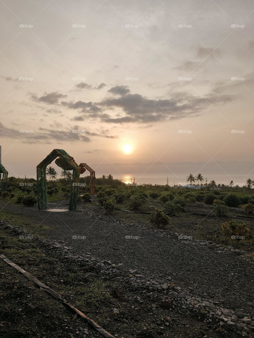 The first light of dawn in Taimali, Taitung County, Taiwan