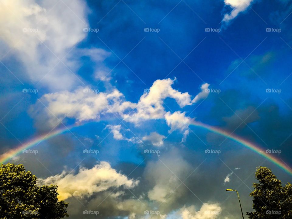 Rainbow in the sky 