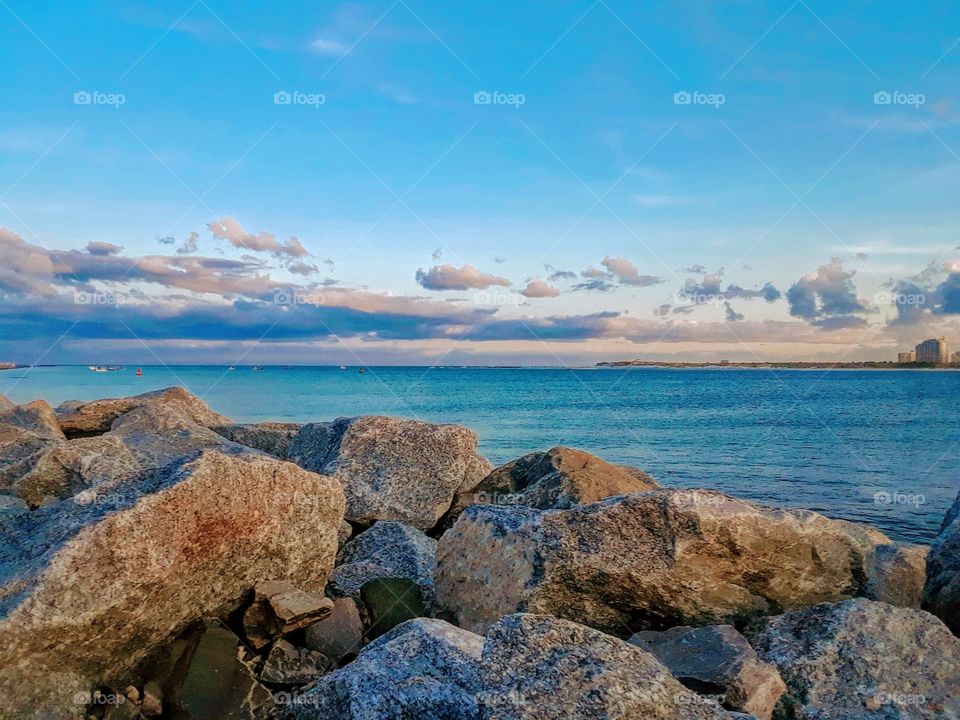 Rocky Beach at Ponce Inlet Florida