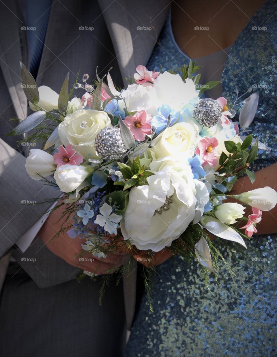 Fresh and artificial bouquet gorgeous