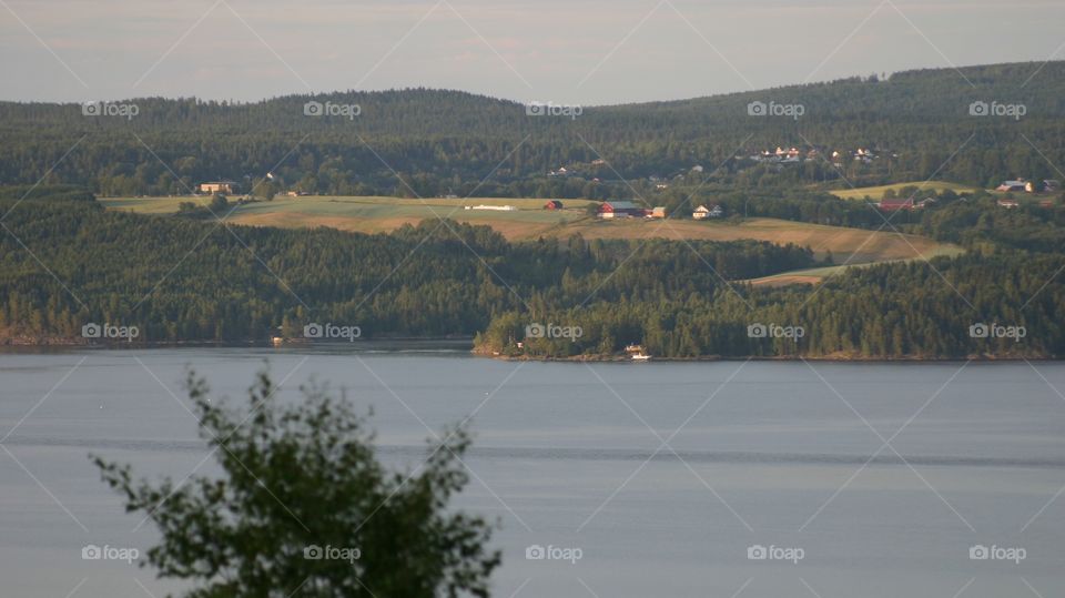 View from Flateby over Øyeren