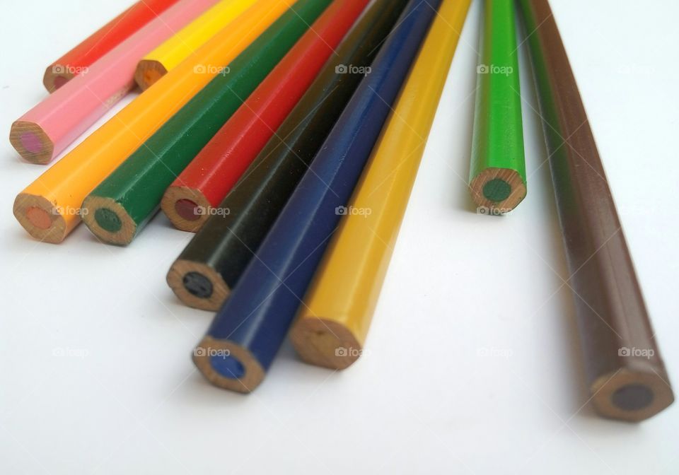 Close-up of colorful pencil