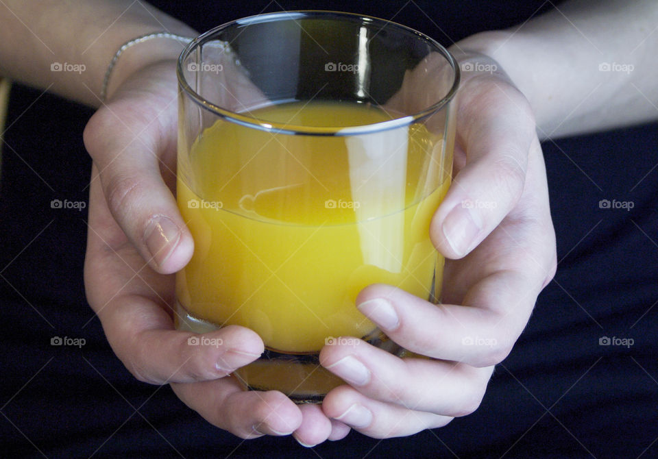 Fruit in hands