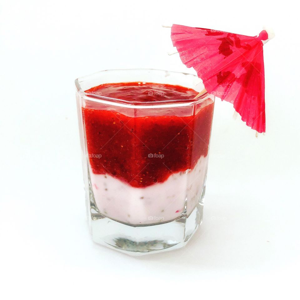 Red yogurt 