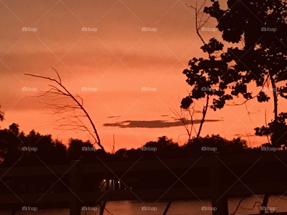 After Sunup the high clouds have covered the sky and the powerful Sun is cooking the atmosphere bringing in Pink Hues to cast over with Bright Orange Hues.