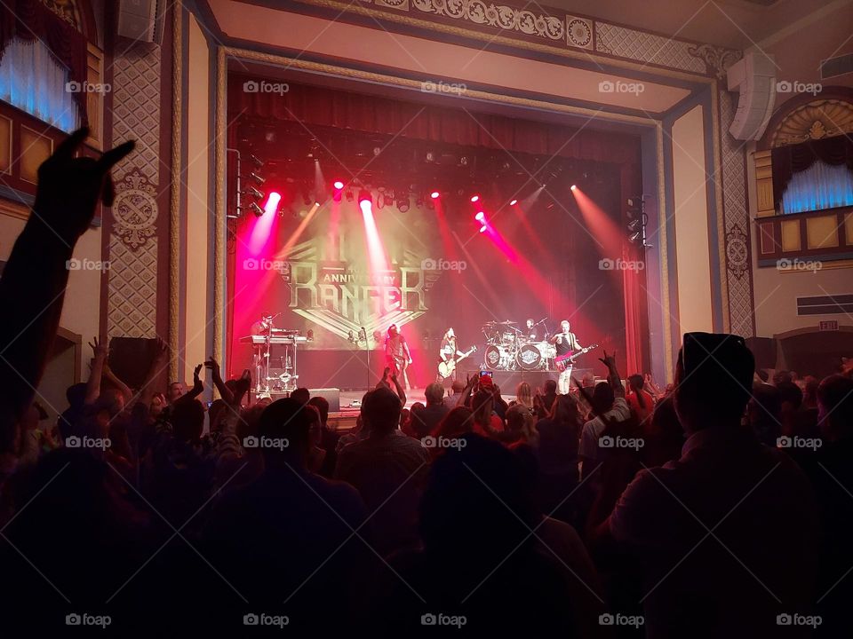 Crowd at Night Ranger concert in Marietta Ohio