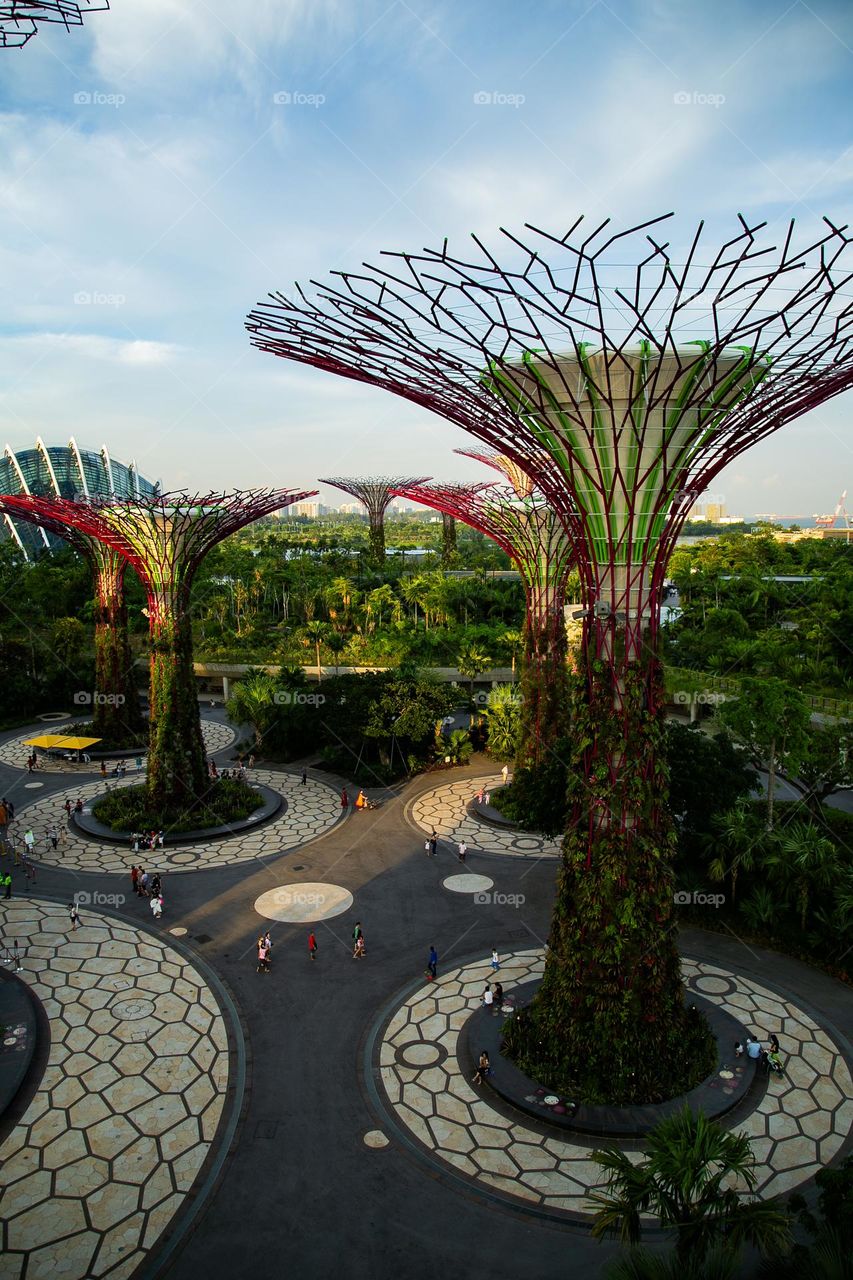 Creative tree structures in the garden city