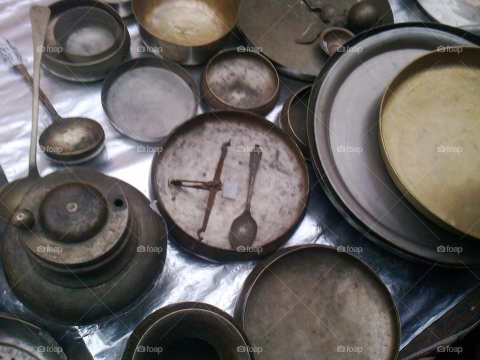 antique utensils used in ancient time.