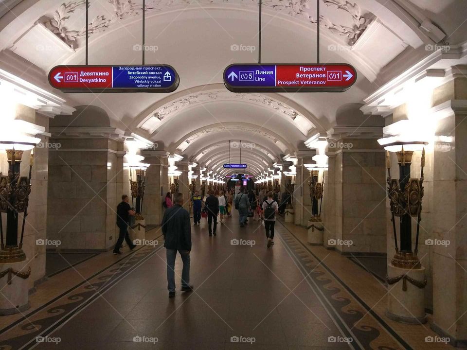 Subway Station Saint Petesburg Russia
