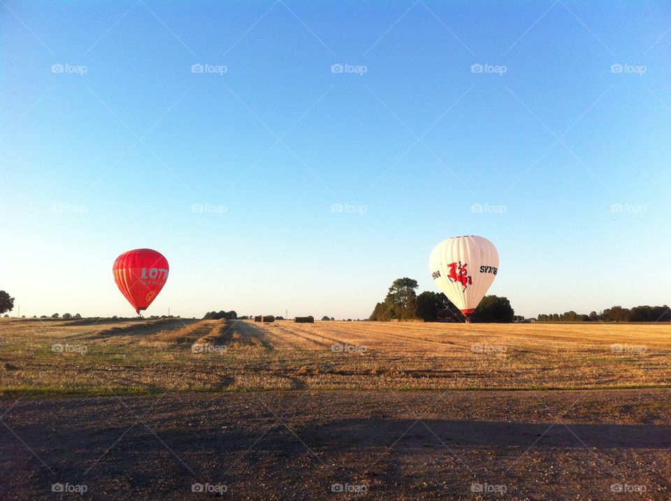 Hot air balloons