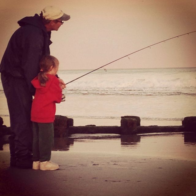 Teach me how to fish daddy 