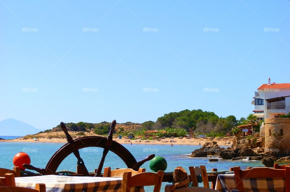 Greek "taverna" restaurant by the sea....