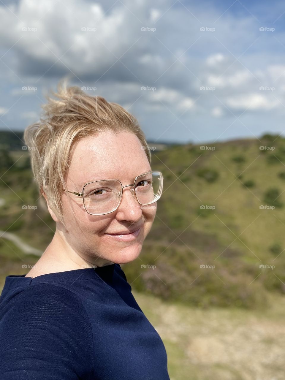 Myself on top of a mountain in Denmark