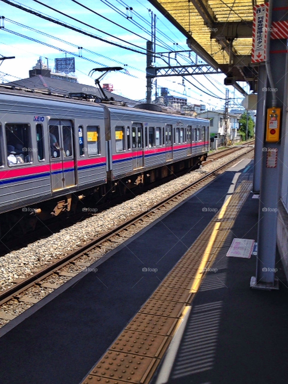 japanese train line silver by hugo