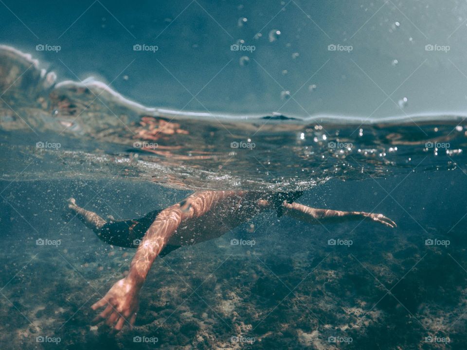 Underwater diving 