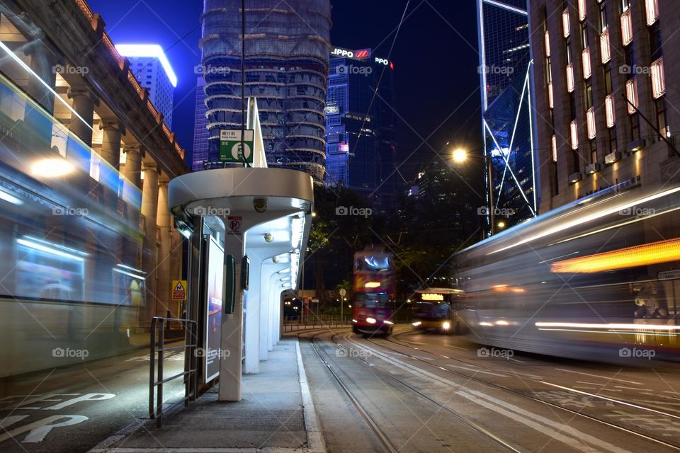 Tram at Night