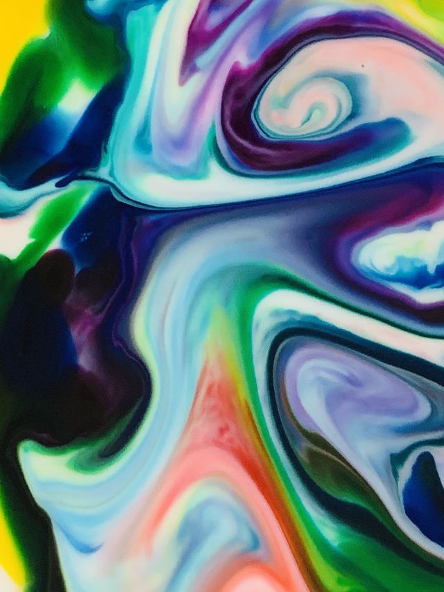 Milk and food colouring experiment 