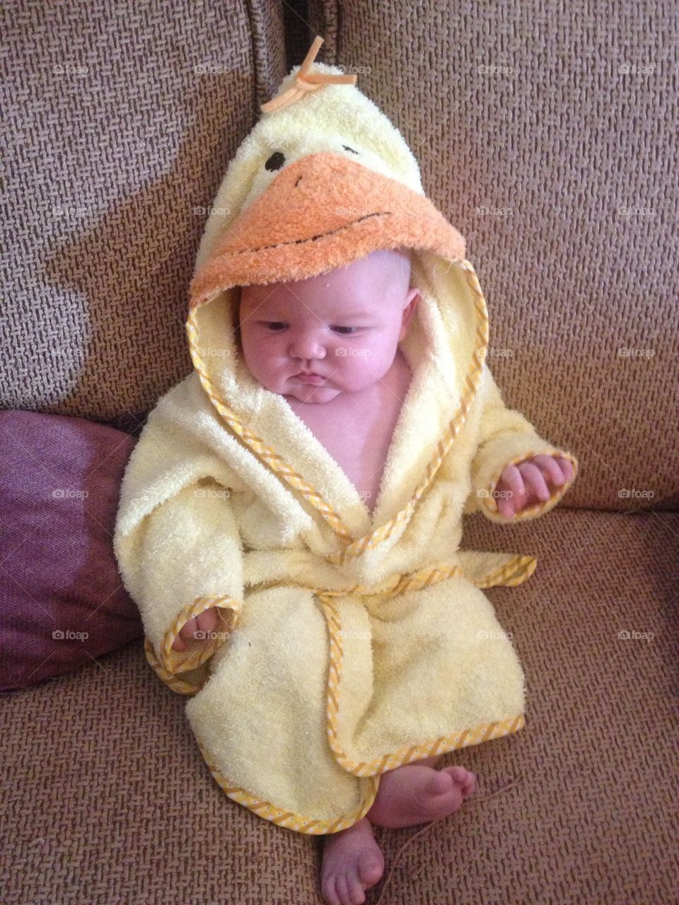 Ducky bathrobe. Asher