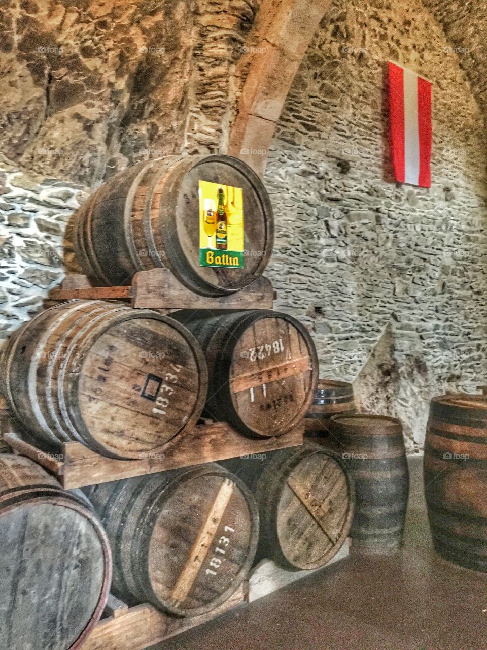 Beer cave in castle