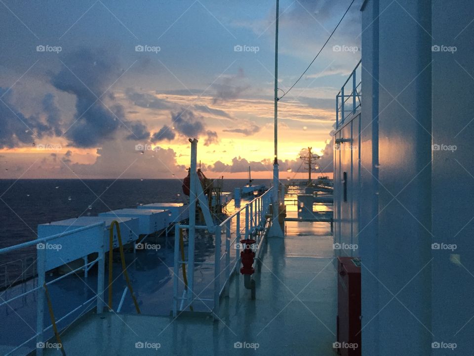 Aft view Car Carrier ship 