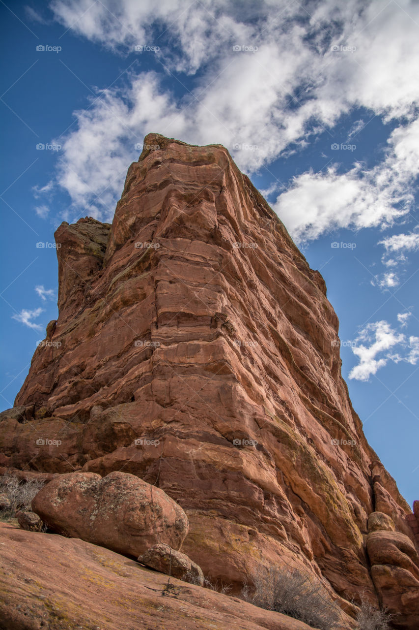 Red rock pillar in Colorado. 