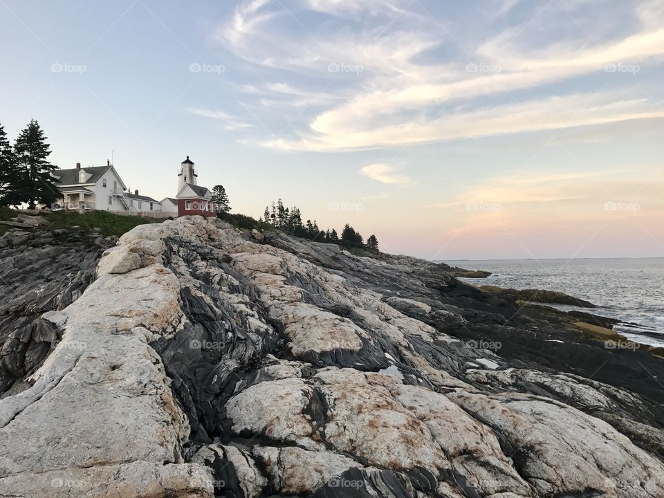 Pemaquid Point Lighthouse in Maine 